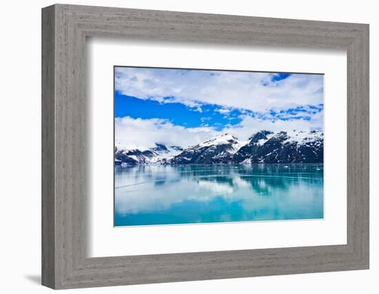 Glacier Bay in Mountains in Alaska, United States-mffoto-Framed Photographic Print