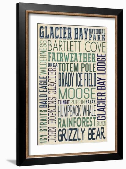 Glacier Bay National Park, Alaska-Lantern Press-Framed Art Print