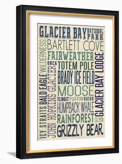 Glacier Bay National Park, Alaska-Lantern Press-Framed Art Print