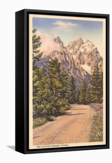 Glacier Covered Tetons, Wyoming-null-Framed Stretched Canvas