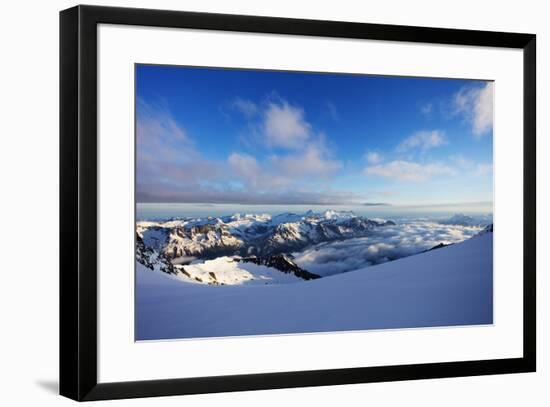 Glacier du Trient, border of Switzerland and France, Alps, Europe-Christian Kober-Framed Photographic Print