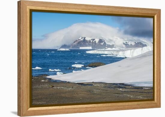 Glacier flowing in the ocean, Brown Bluff, Antarctica, Polar Regions-Michael Runkel-Framed Premier Image Canvas