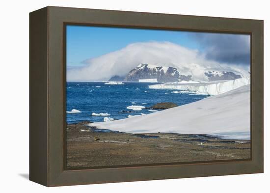 Glacier flowing in the ocean, Brown Bluff, Antarctica, Polar Regions-Michael Runkel-Framed Premier Image Canvas