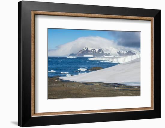 Glacier flowing in the ocean, Brown Bluff, Antarctica, Polar Regions-Michael Runkel-Framed Photographic Print