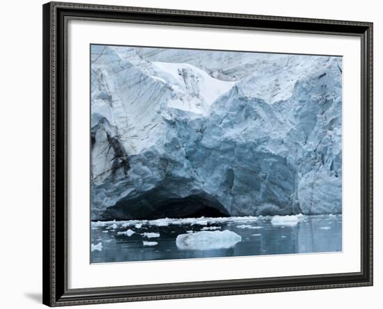 Glacier Ice, Spitsbergen Island, Svalbard, Norway-Paul Souders-Framed Photographic Print