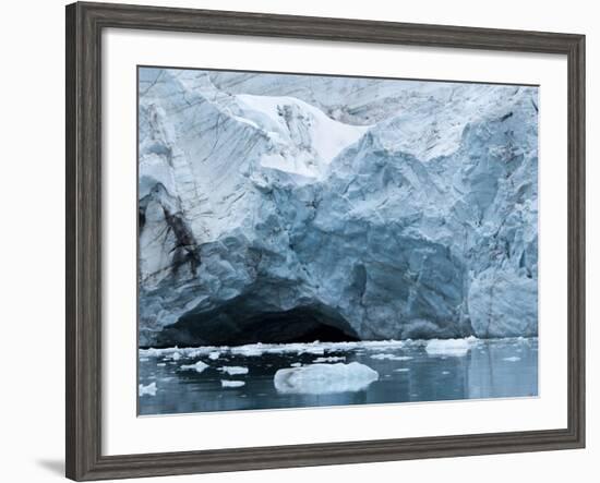 Glacier Ice, Spitsbergen Island, Svalbard, Norway-Paul Souders-Framed Photographic Print