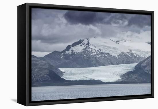 Glacier in the Darwin Mountain range, Magellan Straits, Alberto de Agostini National Park, Tierra d-Alex Robinson-Framed Premier Image Canvas