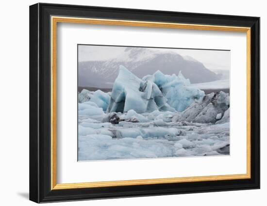 Glacier Lagoon, Iceland-Rick Daley-Framed Photographic Print