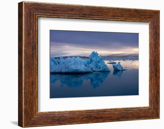 Glacier Lagoon Jškulsarlon-Catharina Lux-Framed Photographic Print