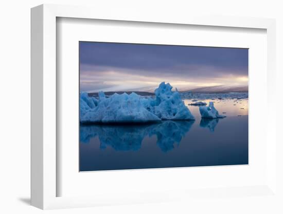 Glacier Lagoon Jškulsarlon-Catharina Lux-Framed Photographic Print