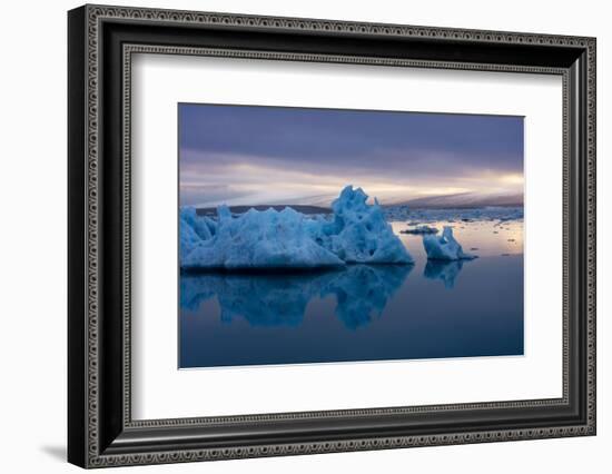 Glacier Lagoon Jškulsarlon-Catharina Lux-Framed Photographic Print