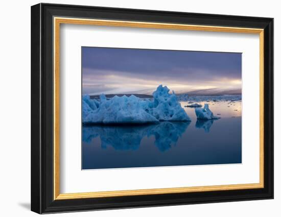 Glacier Lagoon Jškulsarlon-Catharina Lux-Framed Photographic Print