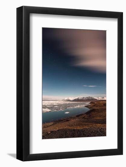 Glacier Lagoon under starlight-Belinda Shi-Framed Photographic Print