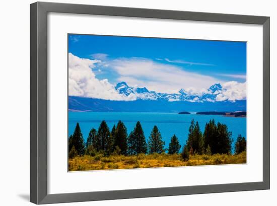 Glacier Lake, South Island, New Zealand, Pacific-Laura Grier-Framed Photographic Print