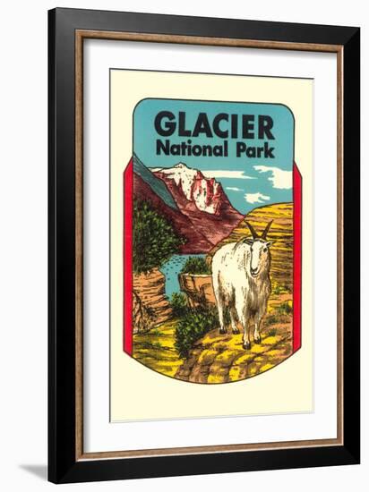 Glacier National Park, Rocky Mountain Goat, Montana-null-Framed Premium Giclee Print