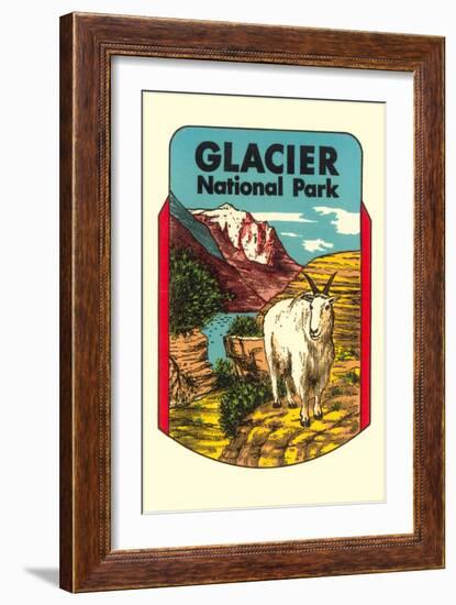 Glacier National Park, Rocky Mountain Goat, Montana-null-Framed Art Print