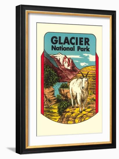 Glacier National Park, Rocky Mountain Goat, Montana-null-Framed Art Print