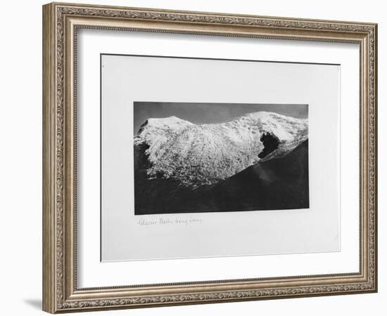 Glacier Nishi Kang Sang at Karola, Tibet, 1903-04-John Claude White-Framed Giclee Print