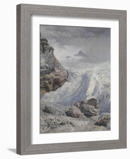 Glacier of Rosenlaui-John Brett-Framed Giclee Print