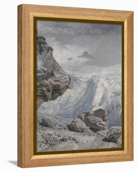 Glacier of Rosenlaui-John Brett-Framed Premier Image Canvas