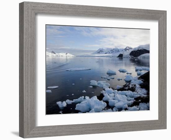 Glacier, Paradise Bay, Antarctic Peninsula, Antarctica, Polar Regions-Thorsten Milse-Framed Photographic Print