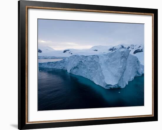 Glacier, Paradise Bay, Antarctic Peninsula, Antarctica, Polar Regions-Thorsten Milse-Framed Photographic Print