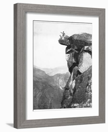 Glacier Point, Yosemite Valley, California, USA, Late 19th Century-John L Stoddard-Framed Giclee Print