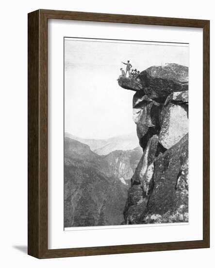 Glacier Point, Yosemite Valley, California, USA, Late 19th Century-John L Stoddard-Framed Giclee Print