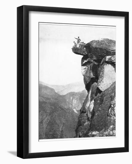 Glacier Point, Yosemite Valley, California, USA, Late 19th Century-John L Stoddard-Framed Giclee Print