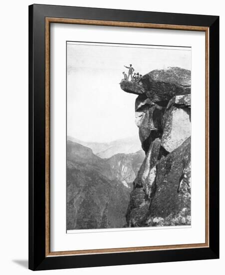 Glacier Point, Yosemite Valley, California, USA, Late 19th Century-John L Stoddard-Framed Giclee Print