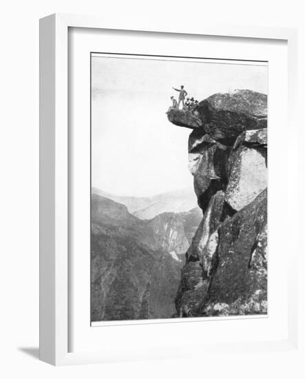 Glacier Point, Yosemite Valley, California, USA, Late 19th Century-John L Stoddard-Framed Giclee Print