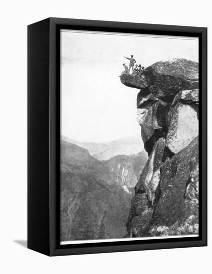 Glacier Point, Yosemite Valley, California, USA, Late 19th Century-John L Stoddard-Framed Premier Image Canvas