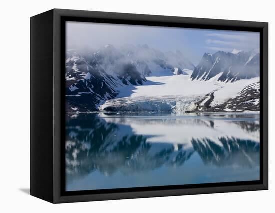 Glacier, Spitzbergen, Svalbard, Norway, Arctic, Scandinavia, Europe-Thorsten Milse-Framed Premier Image Canvas