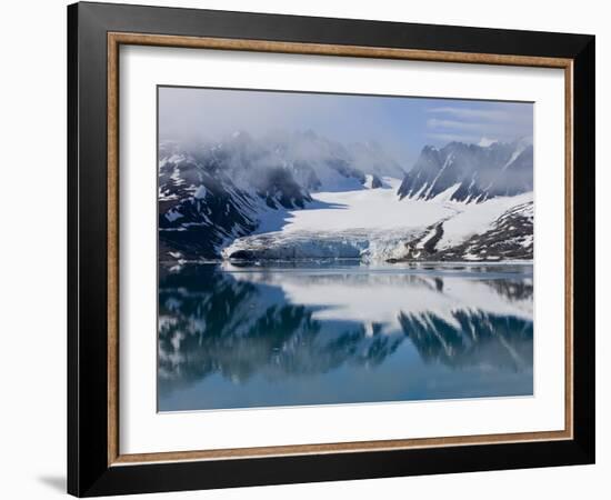 Glacier, Spitzbergen, Svalbard, Norway, Arctic, Scandinavia, Europe-Thorsten Milse-Framed Photographic Print