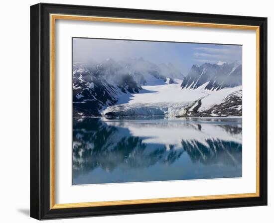 Glacier, Spitzbergen, Svalbard, Norway, Arctic, Scandinavia, Europe-Thorsten Milse-Framed Photographic Print