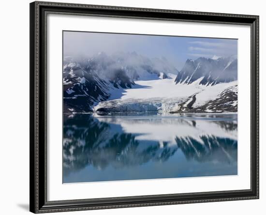 Glacier, Spitzbergen, Svalbard, Norway, Arctic, Scandinavia, Europe-Thorsten Milse-Framed Photographic Print