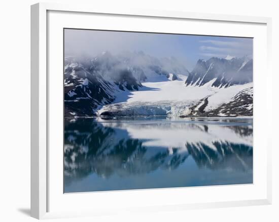 Glacier, Spitzbergen, Svalbard, Norway, Arctic, Scandinavia, Europe-Thorsten Milse-Framed Photographic Print