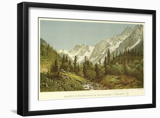 Glaciers of the Sind Valley in the Himalayas, Kashmir-null-Framed Giclee Print