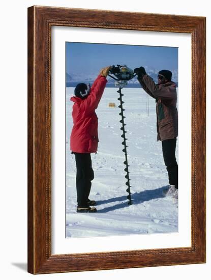 Glaciology Research-David Vaughan-Framed Photographic Print