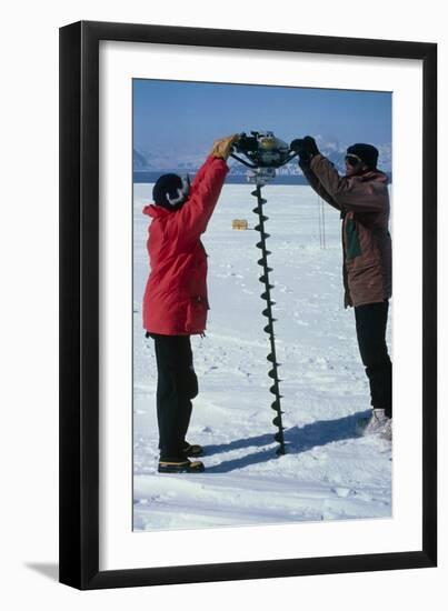 Glaciology Research-David Vaughan-Framed Photographic Print