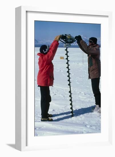 Glaciology Research-David Vaughan-Framed Photographic Print