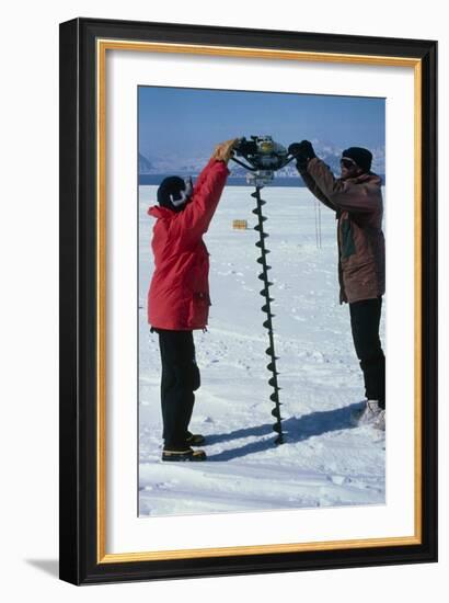 Glaciology Research-David Vaughan-Framed Photographic Print