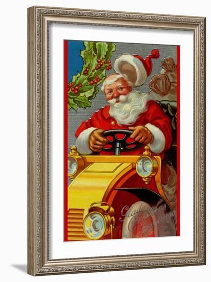 Glad Christmas Greetings-null-Framed Art Print