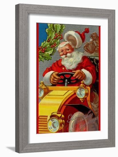 Glad Christmas Greetings-null-Framed Art Print