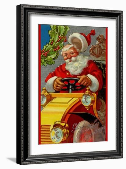 Glad Christmas Greetings-null-Framed Art Print