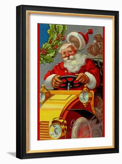 Glad Christmas Greetings-null-Framed Art Print