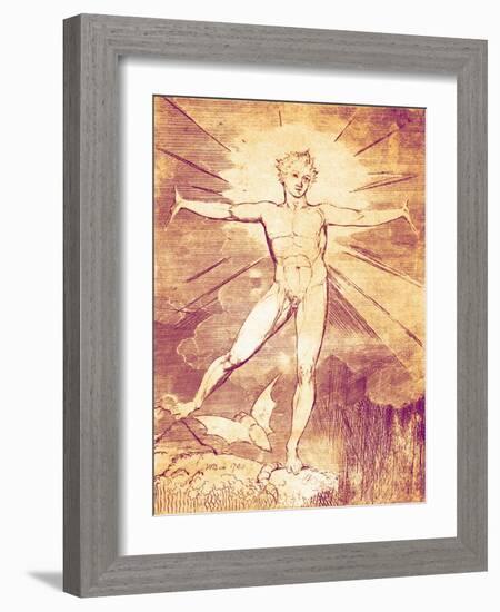 Glad Day by William Blake-William Blake-Framed Giclee Print