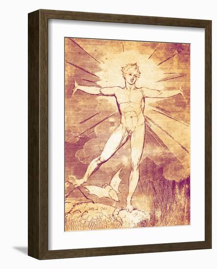 Glad Day by William Blake-William Blake-Framed Giclee Print