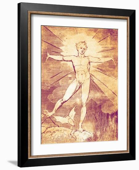 Glad Day by William Blake-William Blake-Framed Giclee Print