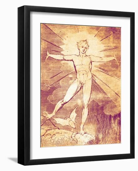 Glad Day by William Blake-William Blake-Framed Giclee Print